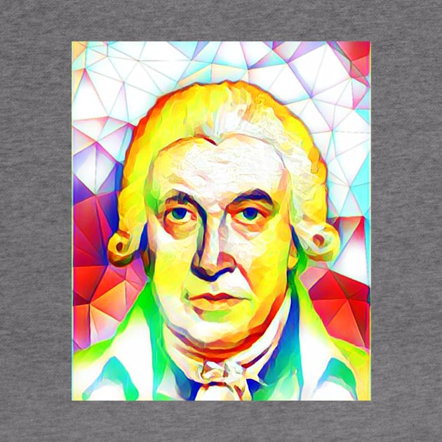 James Watt Colourful Portrait | James Watt Artwork 11 by JustLit